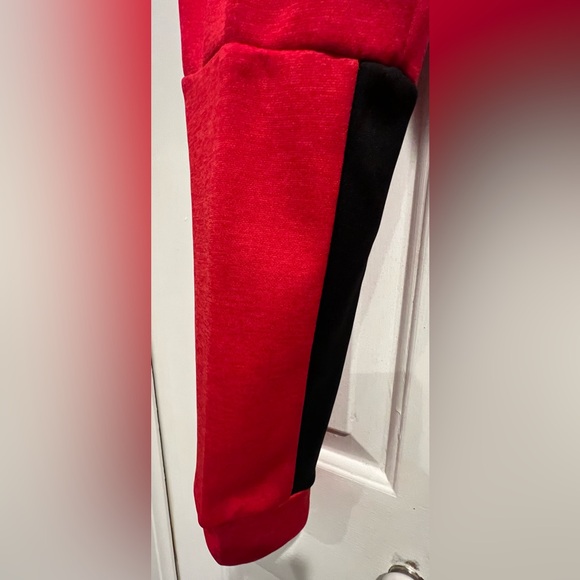 NWT❤️Russell Athletic Kids Red Joggers with Black Accents Tech Fleece Pants - Picture 5 of 11